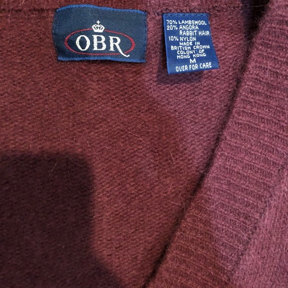 Vintage 90s cropped button up sweater - Picture 3 of 4